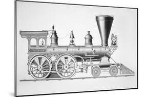 The 'JB Turner' Locomotive, 1867-null-Mounted Giclee Print