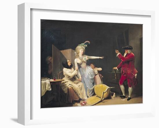 The Jealous Old Man, 1791-Louis Leopold Boilly-Framed Giclee Print