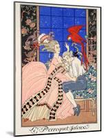 The Jealous Parrot, 1919-Georges Barbier-Mounted Giclee Print