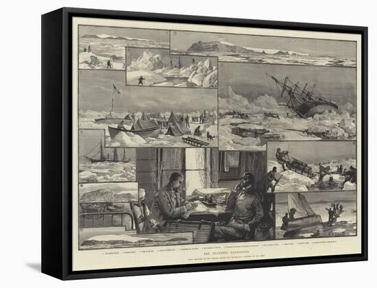 The Jeannette Expedition-William Heysham Overend-Framed Stretched Canvas