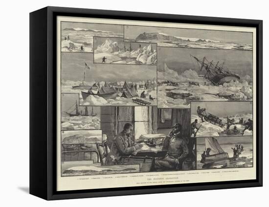 The Jeannette Expedition-William Heysham Overend-Framed Stretched Canvas