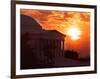 The Jefferson Memorial is Seen at the End of a Record High Temperature Day-null-Framed Photographic Print