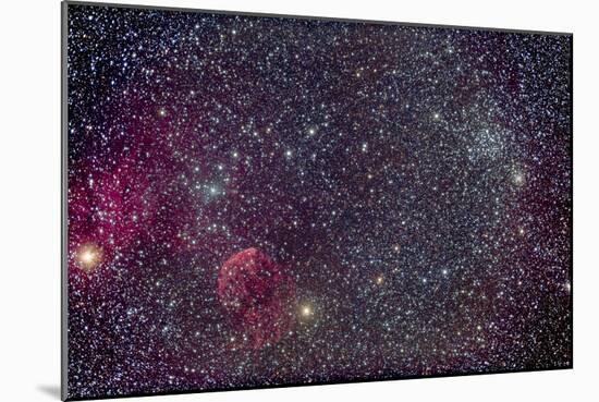 The Jellyfish Nebula and Associated Nebulosity-null-Mounted Photographic Print