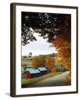 The Jenne Farm in Fall, Reading, Vermont, USA-Walter Bibikow-Framed Photographic Print