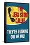 The Jerkstore Called Humor Plastic Sign-null-Framed Stretched Canvas