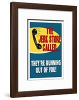 The Jerkstore Called Humor-null-Framed Art Print