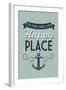 The Jersey Shore Is My Happy Place-Lantern Press-Framed Art Print