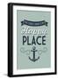 The Jersey Shore Is My Happy Place-Lantern Press-Framed Art Print