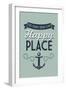 The Jersey Shore Is My Happy Place-Lantern Press-Framed Art Print