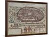 The Jerusalem Map (From: Jansson, Jan. Illustriorum Hispaniae Urbium Tabulae, Amsterdam, 165), 1657-Frans Hogenberg-Framed Giclee Print