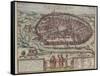 The Jerusalem Map (From: Jansson, Jan. Illustriorum Hispaniae Urbium Tabulae, Amsterdam, 165), 1657-Frans Hogenberg-Framed Stretched Canvas