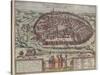 The Jerusalem Map (From: Jansson, Jan. Illustriorum Hispaniae Urbium Tabulae, Amsterdam, 165), 1657-Frans Hogenberg-Stretched Canvas