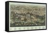 The Jerusalem Map (Vue Générale De Jérusalem Historique Et Modern), Ca 1862-Adolf Eltzner-Framed Stretched Canvas