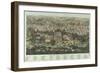 The Jerusalem Map (Vue Générale De Jérusalem Historique Et Modern), Ca 1862-Adolf Eltzner-Framed Giclee Print