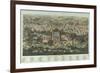 The Jerusalem Map (Vue Générale De Jérusalem Historique Et Modern), Ca 1862-Adolf Eltzner-Framed Giclee Print