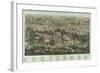 The Jerusalem Map (Vue Générale De Jérusalem Historique Et Modern), Ca 1862-Adolf Eltzner-Framed Giclee Print