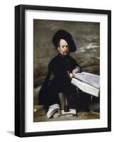 The Jester Don Diego De Acedo-Diego Velazquez-Framed Giclee Print