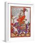 The Jester Farnos the Red Nose, Lubok Print, 18th Century-null-Framed Giclee Print