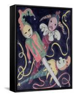 The Jester's Puppets-Carolyn Hubbard-Ford-Framed Stretched Canvas