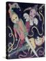 The Jester's Puppets-Carolyn Hubbard-Ford-Stretched Canvas