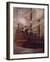 The Jesuits Arriving by Ship Off the Coast of New Granada, Painting 18th Century-null-Framed Giclee Print