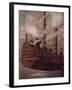 The Jesuits Arriving by Ship Off the Coast of New Granada, Painting 18th Century-null-Framed Giclee Print