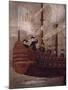 The Jesuits Arriving by Ship Off the Coast of New Granada, Painting 18th Century-null-Mounted Giclee Print