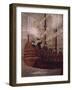 The Jesuits Arriving by Ship Off the Coast of New Granada, Painting 18th Century-null-Framed Giclee Print