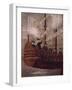 The Jesuits Arriving by Ship Off the Coast of New Granada, Painting 18th Century-null-Framed Giclee Print