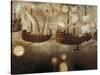 The Jesuits Arriving by Ship Off the Coast of New Granada-null-Stretched Canvas