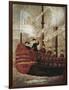 The Jesuits Arriving by Ship Off the Coast of New Granada-null-Framed Giclee Print