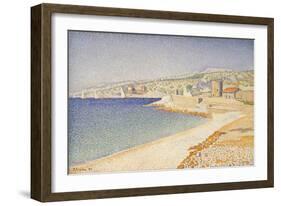 The Jetty at Cassis, Opus 198, 1889-Paul Signac-Framed Giclee Print