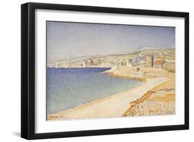 The Jetty at Cassis, Opus 198, 1889-Paul Signac-Framed Giclee Print