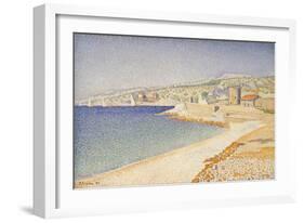 The Jetty at Cassis, Opus 198, 1889-Paul Signac-Framed Giclee Print