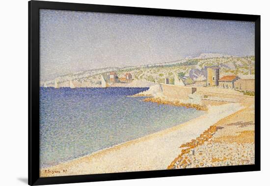 The Jetty at Cassis, Opus 198, 1889-Paul Signac-Framed Giclee Print