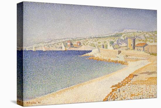 The Jetty at Cassis, Opus 198, 1889-Paul Signac-Stretched Canvas