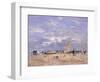 The Jetty at Deauville, 1869-Eugène Boudin-Framed Giclee Print