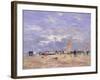 The Jetty at Deauville, 1869-Eugène Boudin-Framed Giclee Print