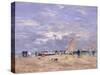 The Jetty at Deauville, 1869-Eugène Boudin-Stretched Canvas