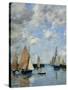 The Jetty at High Tide, Trouville-Eugène Boudin-Stretched Canvas