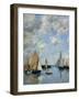 The Jetty at High Tide, Trouville-Eugène Boudin-Framed Giclee Print