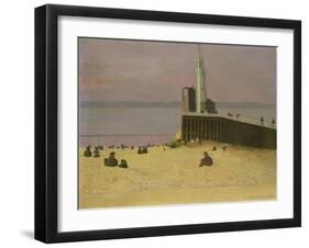 The Jetty at Honfleur, 1920-F?lix Vallotton-Framed Giclee Print