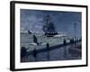 The Jetty at Le Havre, Bad Weather, 1870-Claude Monet-Framed Giclee Print