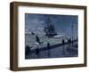 The Jetty at Le Havre, Bad Weather, 1870-Claude Monet-Framed Giclee Print