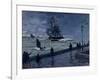 The Jetty at Le Havre, Bad Weather, 1870-Claude Monet-Framed Giclee Print