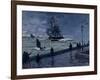 The Jetty at Le Havre, Bad Weather, 1870-Claude Monet-Framed Giclee Print