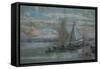 The Jetty at Trouville-Eugène Boudin-Framed Stretched Canvas