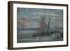 The Jetty at Trouville-Eugène Boudin-Framed Giclee Print