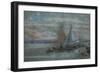 The Jetty at Trouville-Eugène Boudin-Framed Giclee Print