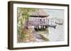 The Jetty, Cochin, 1991-Lucy Willis-Framed Giclee Print